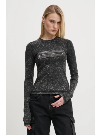 μακρυμάνικο diesel t-ercole χρώμα γκρι, a16628.0qmau κύριο