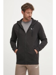 μπλούζα puma χρώμα: μαύρο, με κουκούλα, 682592 κύριο υλικό: 68% βαμβάκι, 32% πολυεστέρας
φόδρα κουκο