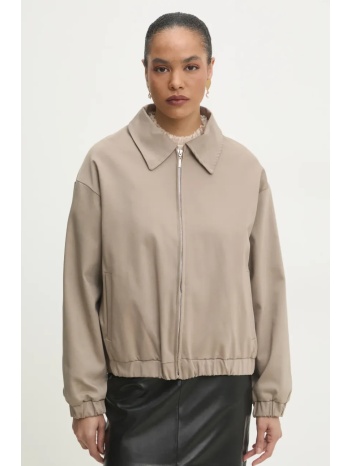 μπουφάν answear lab χρώμα μπεζ 49% βαμβάκι, 47%