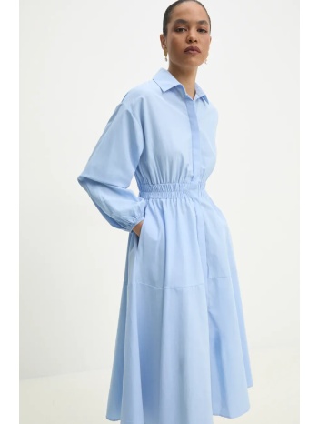 φόρεμα answear lab χρώμα μπλε 58% βαμβάκι, 42% πολυεστέρας