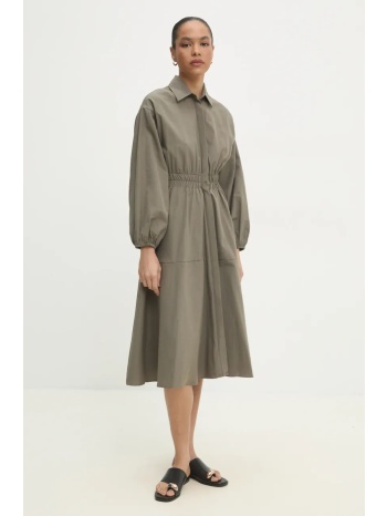 φόρεμα answear lab χρώμα πράσινο 58% βαμβάκι, 42%