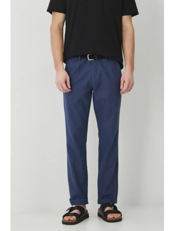 λινό παντελόνι medicine χρώμα ναυτικό μπλε 55% λινό, 45%