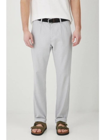 λινό παντελόνι medicine χρώμα γκρι 55% λινό, 45% βαμβάκι