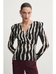 μπλουζάκι morgan tiblo χρώμα: μαύρο, tiblo 100% πολυεστέρας