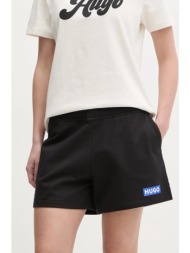 βαμβακερό σορτσάκι hugo blue χρώμα: μαύρο, 50541122 100% βαμβάκι