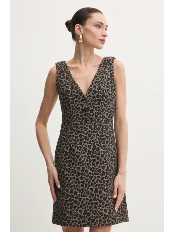 φόρεμα morgan rbili.f χρώμα μπεζ, rbili.f κύριο υλικό 60%