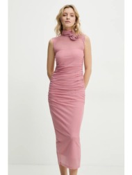φόρεμα answear lab χρώμα: ροζ 95% πολυεστέρας, 5% σπαντέξ