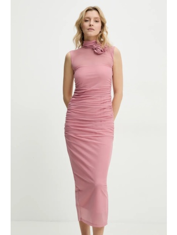 φόρεμα answear lab χρώμα ροζ 95% πολυεστέρας, 5% σπαντέξ
