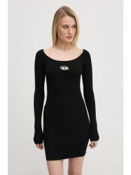 φόρεμα diesel m-vera dress χρώμα: μαύρο, a14188.0dlax 83% βισκόζη, 17% πολυεστέρας