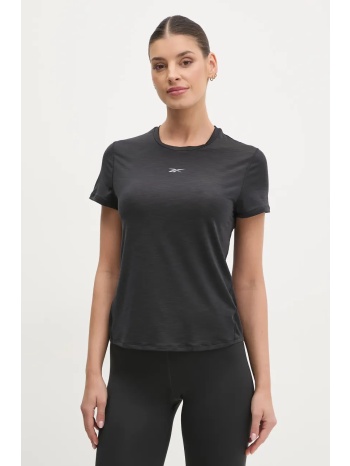 μπλουζάκι προπόνησης reebok athletic χρώμα μαύρο