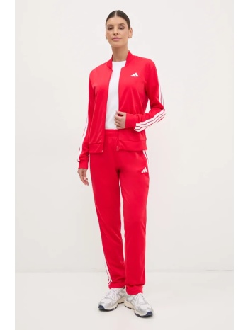φόρμα adidas 3-stripes χρώμα κόκκινο, jd2684 κύριο υλικό