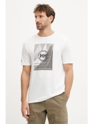 αθλητικό μπλουζάκι helly hansen race graphic χρώμα: άσπρο, 34419 96% ανακυκλωμένος πολυεστέρας, 4% σ