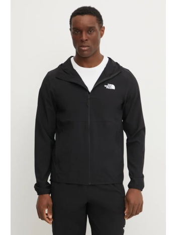 αθλητική μπλούζα the north face woven χρώμα μαύρο, με