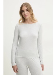 μακρυμάνικο abercrombie & fitch χρώμα: γκρι, ki139-5196 53% modal, 42% βαμβάκι, 5% σπαντέξ