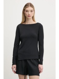 μπλουζάκι abercrombie & fitch χρώμα: μαύρο, ki139-5210 91% πολυεστέρας, 9% σπαντέξ