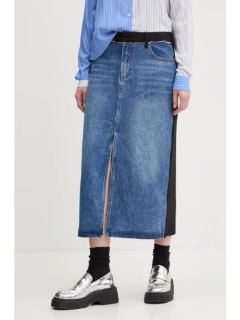 φούστα desigual cervantes χρώμα μπλε, 25swfd02 48%