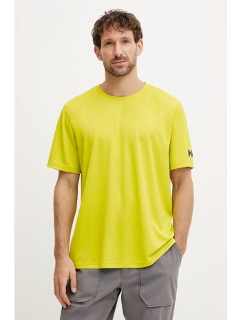 αθλητικό μπλουζάκι helly hansen tech χρώμα κίτρινο, 49584