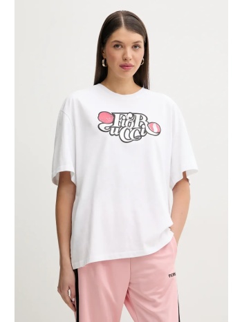 βαμβακερό μπλουζάκι fiorucci curly lollipop logo boxy fit