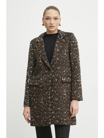 παλτό morgan geleo χρώμα καφέ, geleo 92% πολυεστέρας, 4%