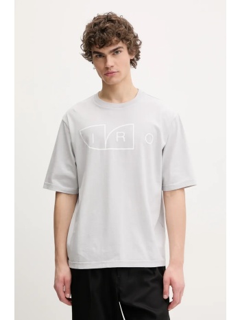 βαμβακερό μπλουζάκι iro ανδρικό, χρώμα γκρι, mp19jessiespe