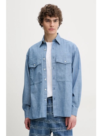 βαμβακερό πουκάμισο sunflower ανδρικό, χρώμα μπλε, 1251