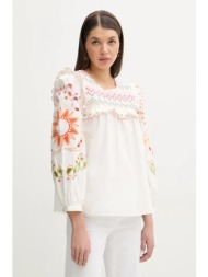 μπλουζάκι never fully dressed χρώμα: άσπρο, nfdto1504 κύριο υλικό: 100% βαμβάκι
κέντημα: 100% πολυεσ