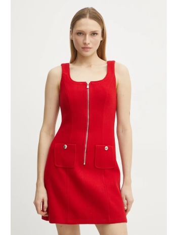 φόρεμα morgan relor χρώμα κόκκινο, relor 100% πολυεστέρας