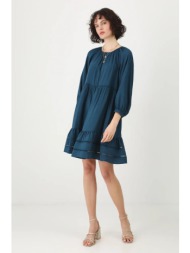 φόρεμα medicine χρώμα: τιρκουάζ κύριο υλικό: 85% βισκόζη, 15% πολυαμίδιο
φόδρα: 100% βισκόζη

 πλύση