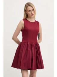 φόρεμα never fully dressed mini monika χρώμα: μπορντό, nfddr1918 υλικό 1: 88% πολυεστέρας, 12% ελαστ