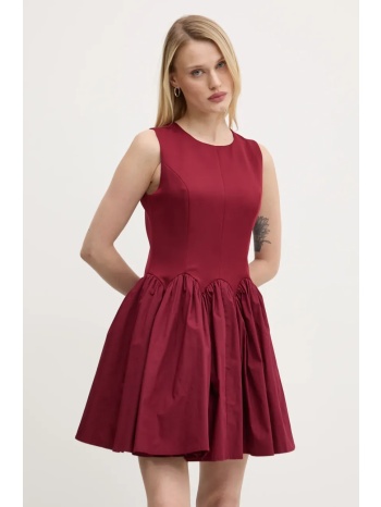 φόρεμα never fully dressed mini monika χρώμα μπορντό