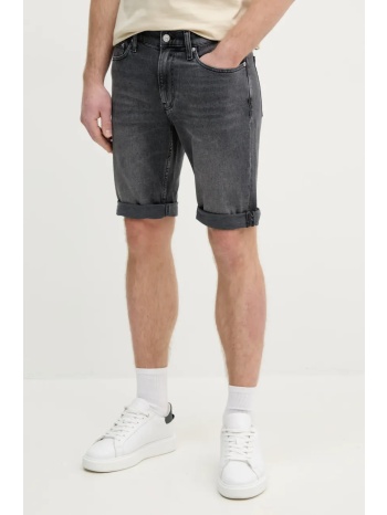τζιν σορτς calvin klein jeans χρώμα γκρι, j30j327515 κύριο