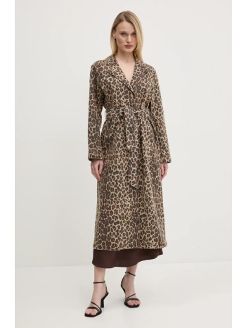 παλτό never fully dressed lucia χρώμα μπεζ, nfdou403 98%