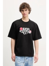 βαμβακερό μπλουζάκι fiorucci curly lollipop logo boxy t-shirt ανδρικό, χρώμα: μαύρο, u02sptsh103cj01