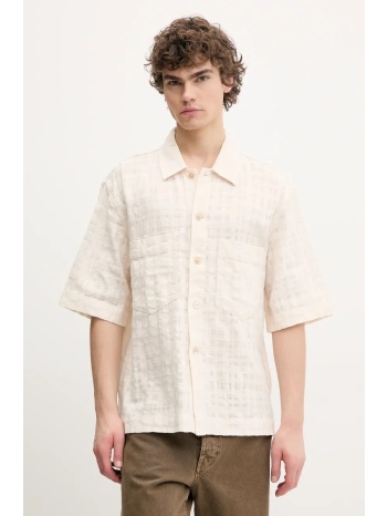 βαμβακερό πουκάμισο sunflower ανδρικό, χρώμα μπεζ, 1255