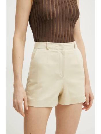 σορτς patrizia pepe χρώμα μπεζ, 8p0698 a543 99% βαμβάκι