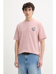 βαμβακερό μπλουζάκι desigual rosa ανδρικό, χρώμα: ροζ, 25smtk21 100% βαμβάκι
συμβουλές φροντίδας:
 ν