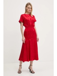 φόρεμα never fully dressed erin χρώμα: κόκκινο, nfddr1921 58% βισκόζη, 42% πολυεστέρας