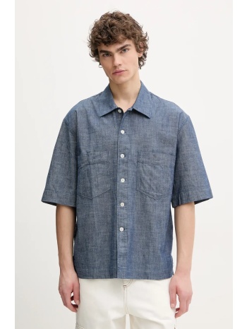 βαμβακερό πουκάμισο sunflower ανδρικό, χρώμα ναυτικό μπλε
