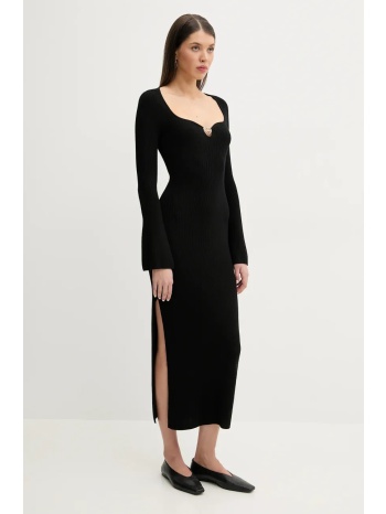 μάλλινο φόρεμα from future χρώμα μαύρο, wro02679 100% μαλλί