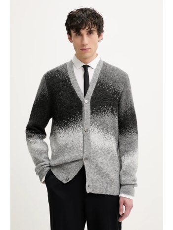 ζακέτα από μίγμα μαλλιού desigual manchester χρώμα γκρι