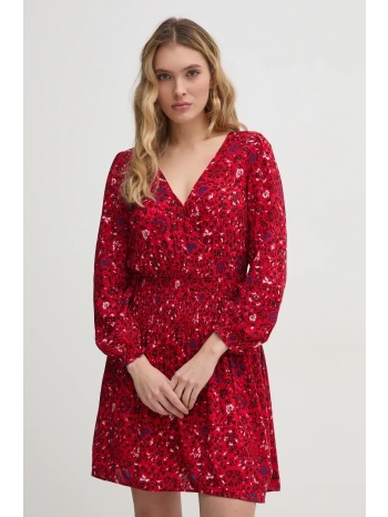 φόρεμα pepe jeans cecile χρώμα κόκκινο, pl953669 υλικό 1