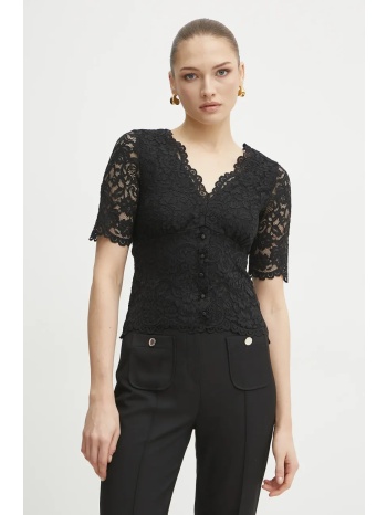 μπλουζάκι morgan tango χρώμα μαύρο, tango κύριο υλικό 74%