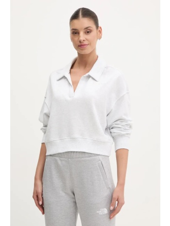 βαμβακερή μπλούζα dkny γυναικεία, χρώμα γκρι, dp5t1243