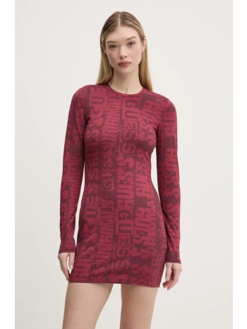 φόρεμα guess originals χρώμα κόκκινο, w5rk78 k1d80 92%