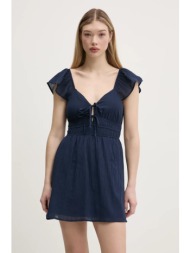 βαμβακερό φόρεμα hollister co. χρώμα: ναυτικό μπλε, ki359-5041 κύριο υλικό: 100% βαμβάκι
εσωτερικό: 