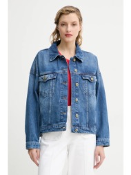 τζιν μπουφάν sessun χρώμα: μπλε, 23321006 100% βαμβάκι