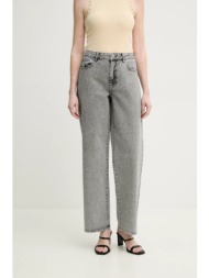 τζιν παντελόνι gestuz χρώμα: γκρι, 10910098 99% βαμβάκι, 1% ελαστάν