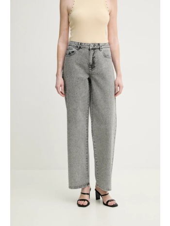 τζιν παντελόνι gestuz χρώμα γκρι, 10910098 99% βαμβάκι, 1%