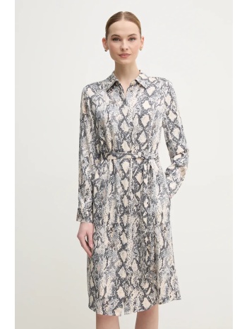 φόρεμα oui χρώμα μπεζ, 92082 100% βισκόζη