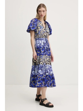 φόρεμα desigual cells long_lacroix χρώμα μπλε, 25swvw02